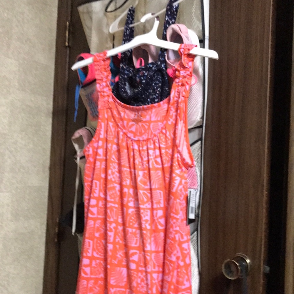 Long nightgown beautiful orange size large never worn
